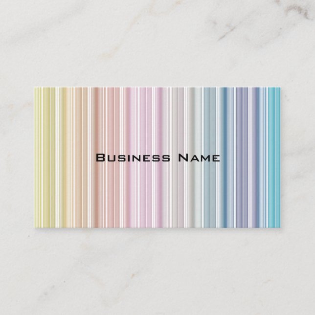 Tarjeta De Visita Bandas multicolores (Anverso)