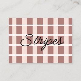 Tarjeta De Visita Bandas rosadas marrones