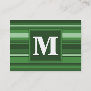 Tarjeta De Visita Bandas verdes monográficas