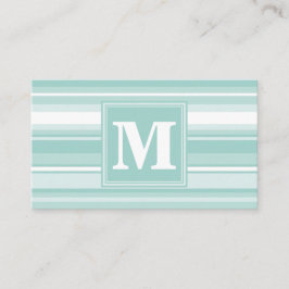 Tarjeta De Visita Bandas verdes monográficas