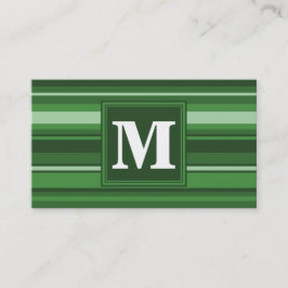 Tarjeta De Visita Bandas verdes monográficas