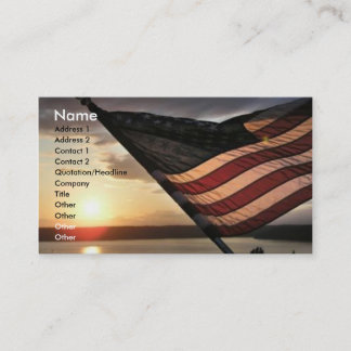 Tarjeta De Visita Bandera