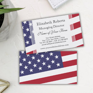 Tarjeta De Visita Bandera americana - celebre los E.E.U.U.