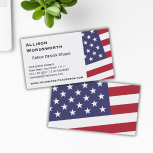 Tarjeta De Visita Bandera americana - celebre los E.E.U.U.