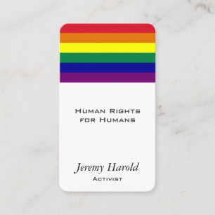 Tarjeta De Visita Bandera arco iris