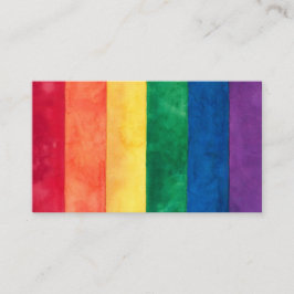 Tarjeta De Visita Bandera arcoiris del orgullo gay