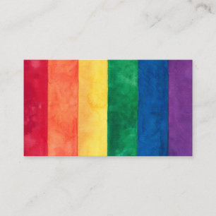 Tarjeta De Visita Bandera arcoiris del orgullo gay