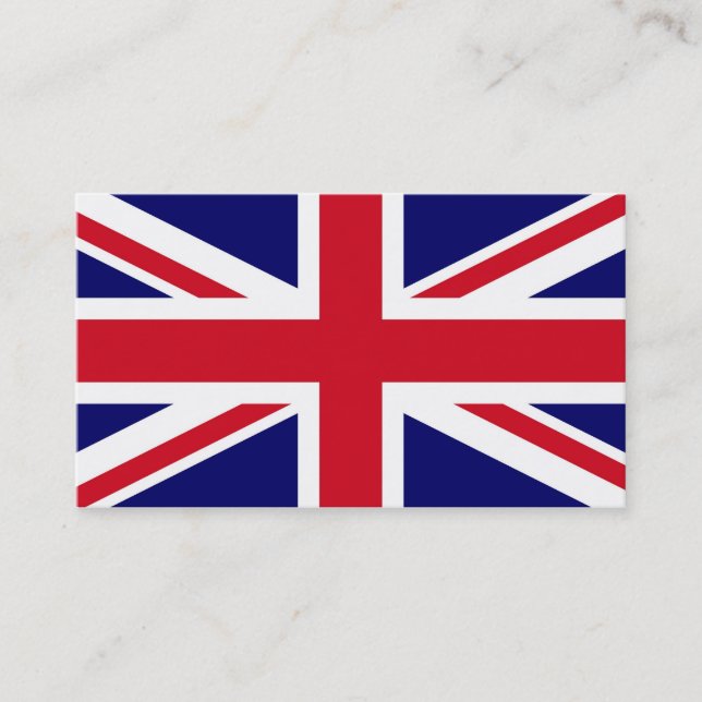 Tarjeta De Visita Bandera británica (Anverso)