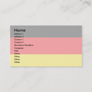 Tarjeta De Visita Bandera de Alemania