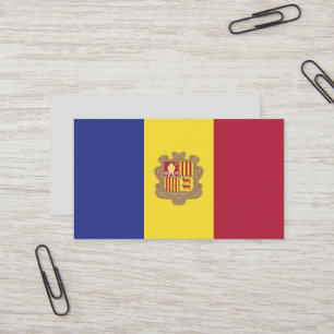 Tarjeta De Visita Bandera de Andorra