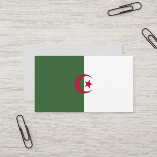 Tarjeta De Visita Bandera de Argelia