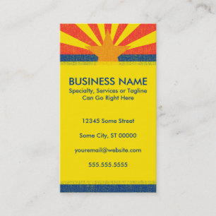 Tarjeta De Visita bandera de arizona