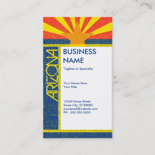 Tarjeta De Visita bandera de Arizona