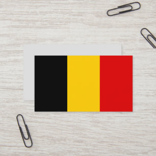 Tarjeta De Visita Bandera de Bélgica