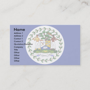 Tarjeta De Visita Bandera de Belice