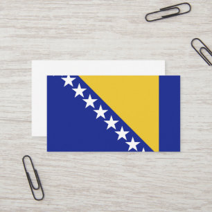 Tarjeta De Visita Bandera de Bosnia y Herzegovina