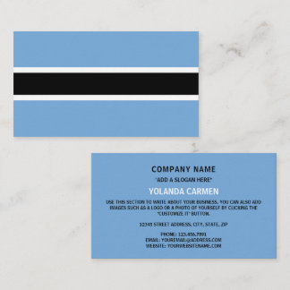 Tarjeta De Visita Bandera de Botswana, bandera de Botswana