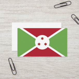 Tarjeta De Visita Bandera de Burundi