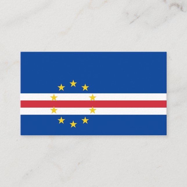 Tarjeta De Visita Bandera de Cabo Verde (Anverso)