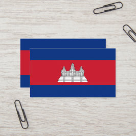 Tarjeta De Visita Bandera de Camboya