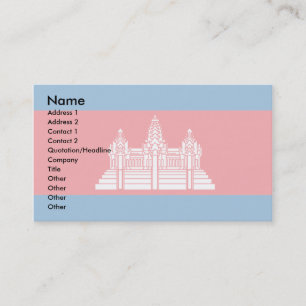 Tarjeta De Visita Bandera de Camboya