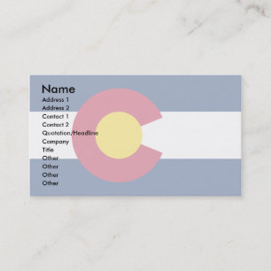 Tarjeta De Visita Bandera de Colorado