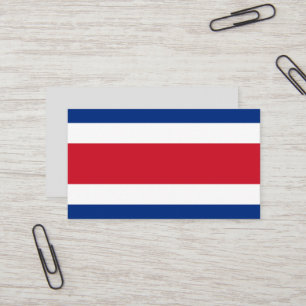 Tarjeta De Visita Bandera de Costa Rica