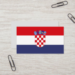 Tarjeta De Visita Bandera de Croacia