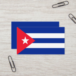 Tarjeta De Visita Bandera de Cuba