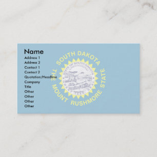 Tarjeta De Visita Bandera de Dakota del Sur