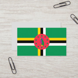 Tarjeta De Visita Bandera de Dominica