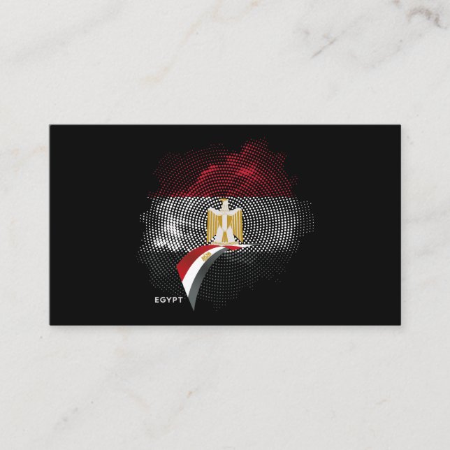 Tarjeta De Visita bandera de Egipto (Anverso)