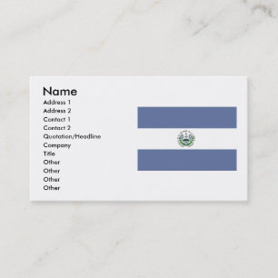 Tarjeta de visita Bandera de El Salvador