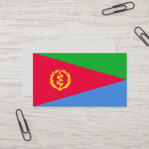 Tarjeta De Visita Bandera de Eritrea