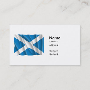 TARJETA DE VISITA BANDERA DE ESCOCIA