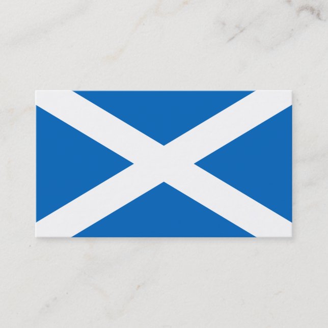 Tarjeta De Visita Bandera de Escocia (Anverso)