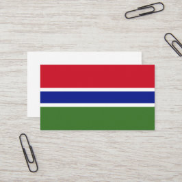 Tarjeta De Visita Bandera de Gambia