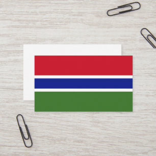 Tarjeta De Visita Bandera de Gambia