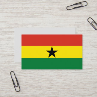 Tarjeta De Visita Bandera de Ghana