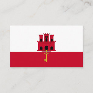 Tarjeta De Visita Bandera de Gibraltar