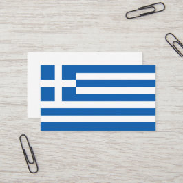 Tarjeta De Visita Bandera de Grecia