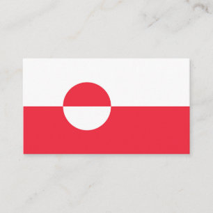 Tarjeta De Visita Bandera de Groenlandia