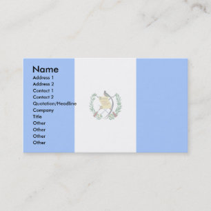 Tarjeta De Visita Bandera de Guatemala