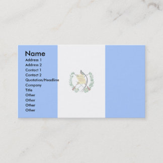 Tarjeta De Visita Bandera de Guatemala
