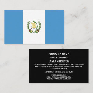 Tarjeta De Visita Bandera de Guatemala
