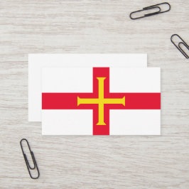 Tarjeta De Visita Bandera de Guernsey