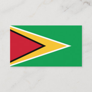 Tarjeta De Visita Bandera de Guyana