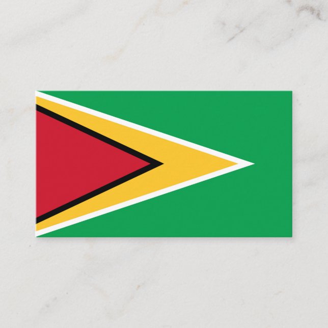Tarjeta De Visita Bandera de Guyana (Anverso)