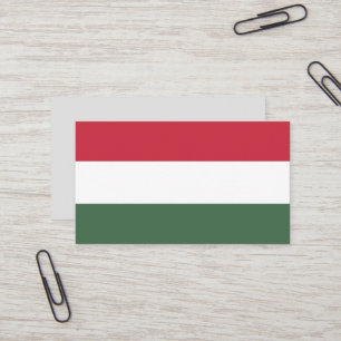 Tarjeta De Visita Bandera de Hungría