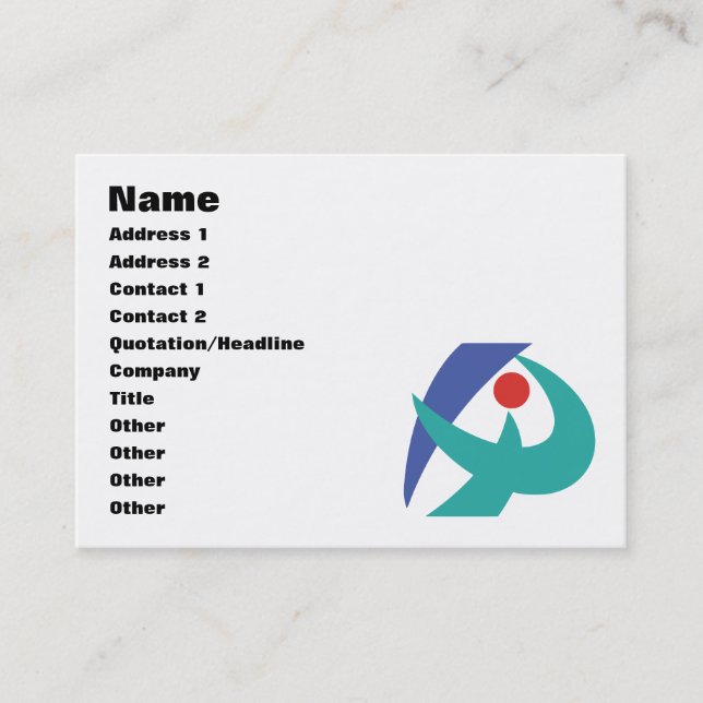 Tarjeta De Visita Bandera de Iga, Mie, Japón (Anverso)